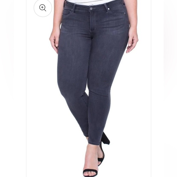 NWT Liverpool Los Ángeles High Rise Abby Skinny Silky Soft Jeans in Meteorite - Picture 1 of 15
